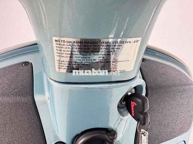 Piaggio Vespa GTS 125 Kỷ niệm 70 năm Xanh 18000 km