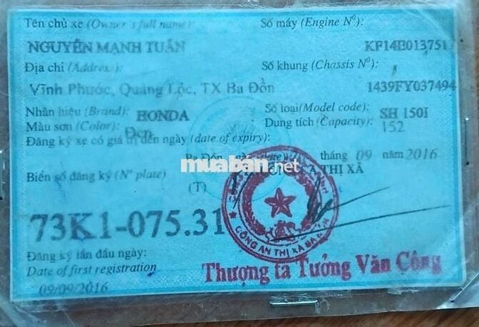 Honda SH Đen 44.409 km
