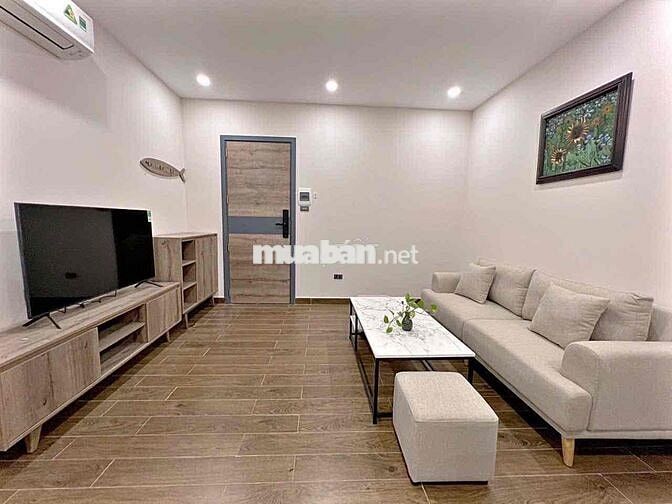 Cho thuê căn hộ dịch vụ 1 phòng ngủ full nội thất ban công máy giặt.