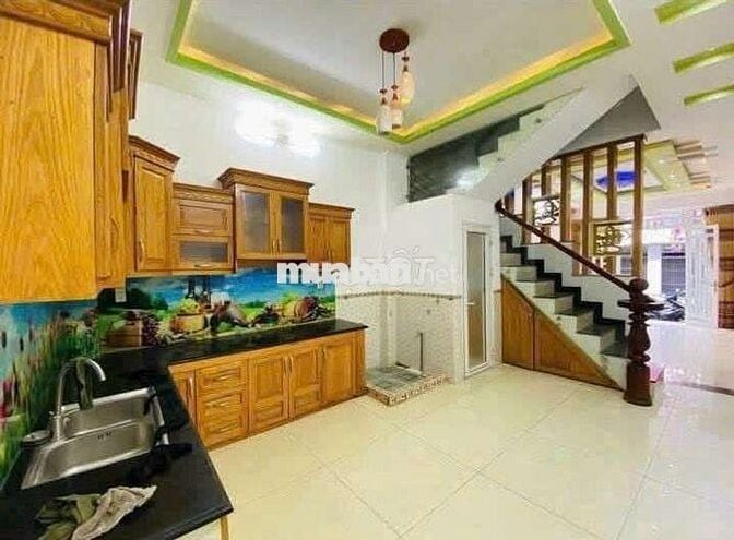 Nhà Khu chợ Gò Xoài [4x13, 3 lầu, 4pn, 3toilet] 10,5tr/tháng