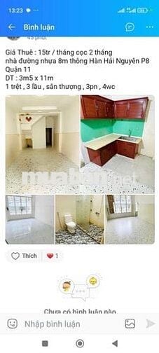 nhà đúc 3 tấm 3 phòng ngủ đang làm mới đẹp hơn 