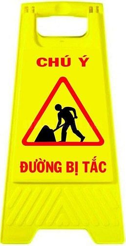 cung cấp biển báo chữ A, biển báo sàn ướt, biển đang sữa chữa.