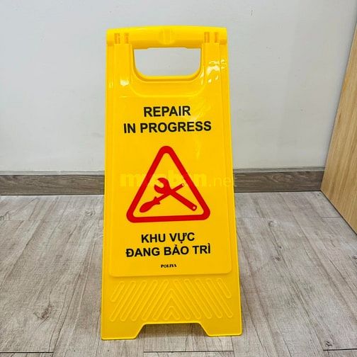 cung cấp biển báo chữ A, biển báo sàn ướt, biển đang sữa chữa.