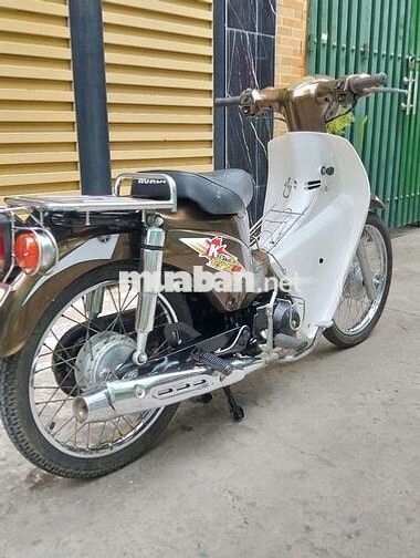 Xe máy Cub 50cc Nâu Trắng