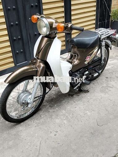 Xe máy Cub 50cc Nâu Trắng