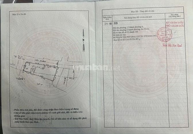 BÁN NHÀ PHỐ LIÊN KẾ – MẶT TIỀN HẼM XE Ô TÔ 6M, PHƯỜNG AN NHƠN, TP.HCM