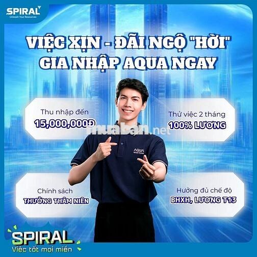 [AQUA] TUYỂN SALE THỊ TRƯỜNG - NAM ĐỊNH