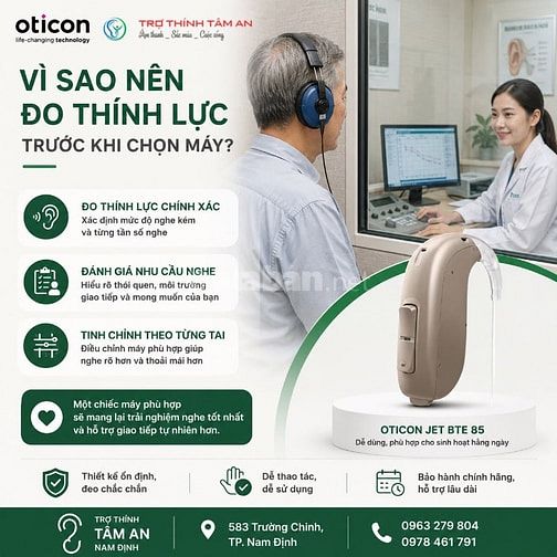 Máy trợ thính Oticon Jet BTE 85 – dễ dùng, nghe rõ hơn cho sinh hoạt h