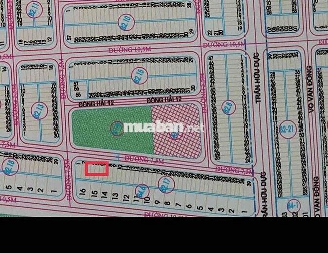 Bán đất đường 7m5 khu Đông Hải giá tốt