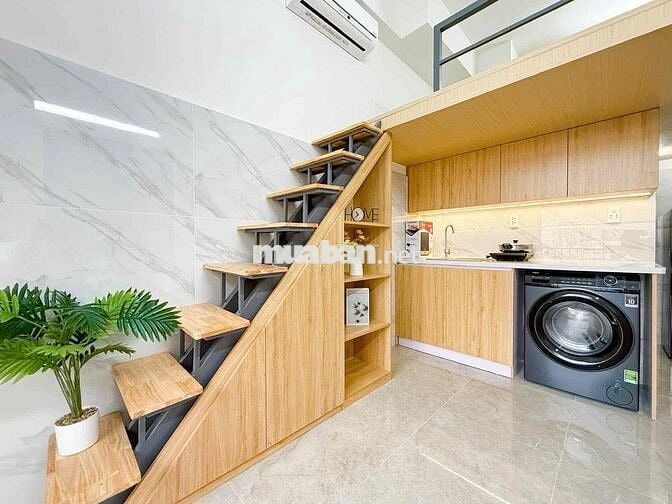 Căn Hộ Studio Gác Lửng Hiện Đại, Có Ban Công Thoáng Mát