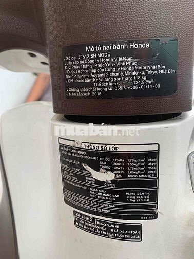 Honda SH mode 2016 Trắng
