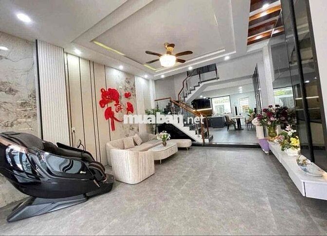 307 CHO THUÊ NHÀ ĐẸP 3 TẦNG 5PN CÓ GARA Ô TÔ TRONG NHÀ – FULL NỘI THẤT