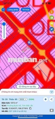 muốn bán đất đường Trần Quốc Thảo, phường Buôn Hồ, Đắk Lắk