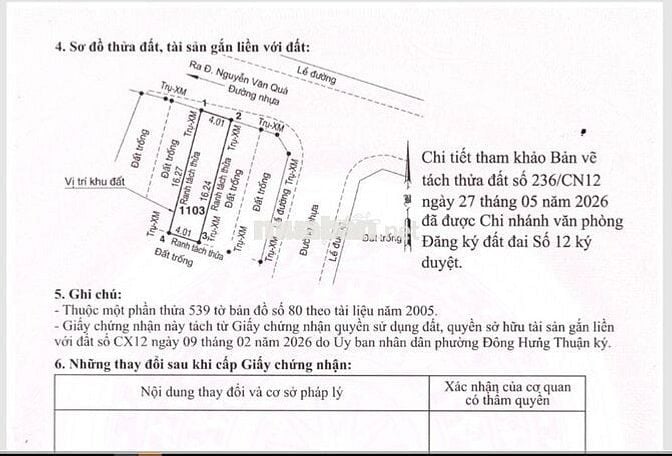 ĐẤT ĐẸP ĐƯỜNG 12M - NGUYỄN VĂN QUÁ – ĐÔNG HƯNG THUẬN