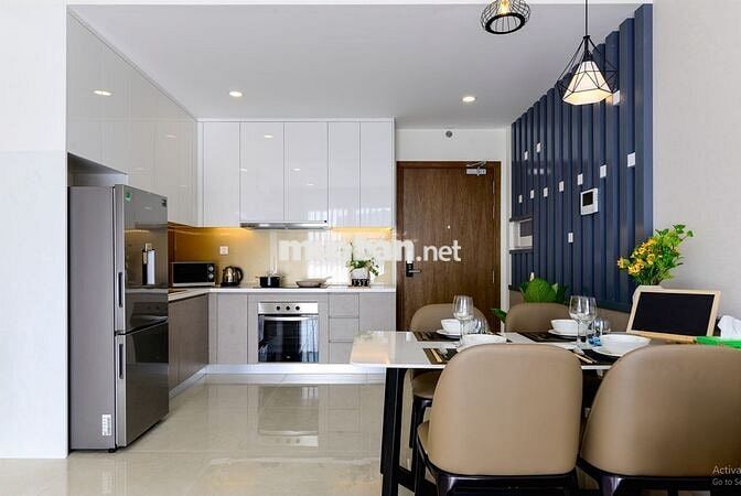 Cho thuê nhanh Millennium 2Pn 74m2 tầng cao, view Bitexco 20trieu