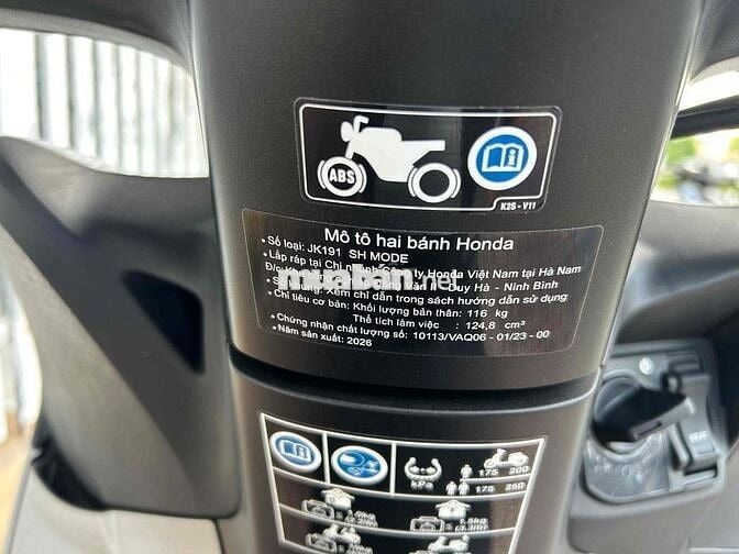 Honda SH Mode ABS 2026 Bạc 235 km