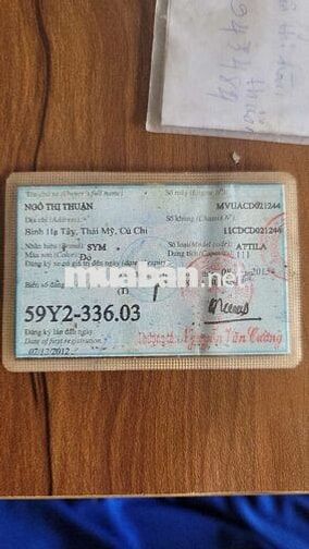SYM Attila 2012 màu Đỏ