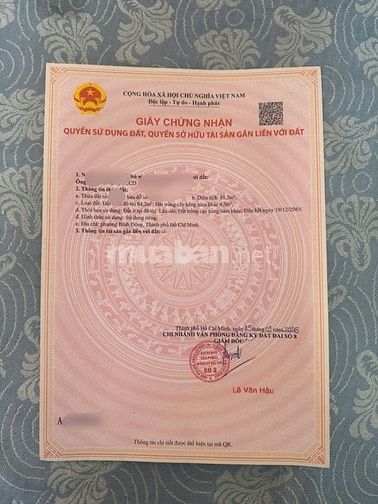 Đất MT 35A Trịnh Quang Nghị P7 Q8 kdc Phú Lợi SHR 88,2m2, hỗ trợ NH