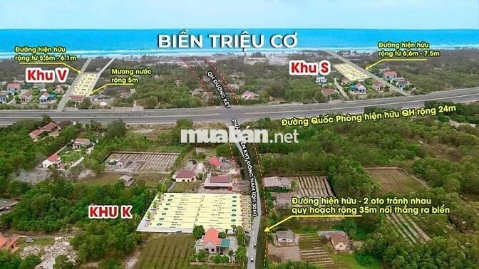 GIA ĐÌNH CẦN BÁN LÔ ĐẤT NẰM GIỮA QUẢNG TRƯỜNG BIỂN NAM CỬA VIỆT
