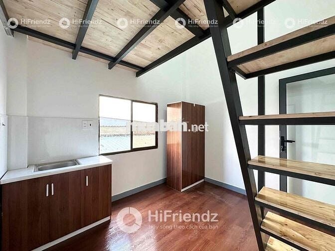 CHO THUÊ PHÒNG GÁC CỬA SỔ ĐẦY ĐỦ NỘI THẤT GẦN ĐH VĂN HIẾN NGÃ 4 BỐN XÃ