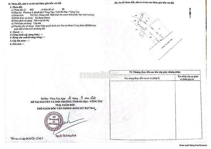 Bán nhà mặt tiền 1 trệt 1 lầu 132 m2 , Triệu Việt Vương, P4 Vũng Tàu