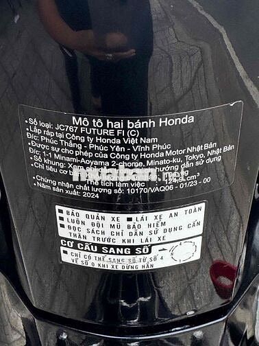 Honda Future FI 2024 4000 km Bao hồ sơ