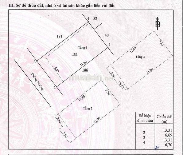 BÁN NHÀ 3 TẦNG GẦN CHỢ TÂN BIÊN, BIÊN HÒA – DIỆN TÍCH 89,1M² (NGANG 6,