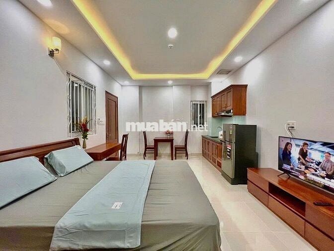 Căn hộ 30m2 FULL nội thât ngay bờ kè Trường Sa, ngã 4 Trần Quang Diệu