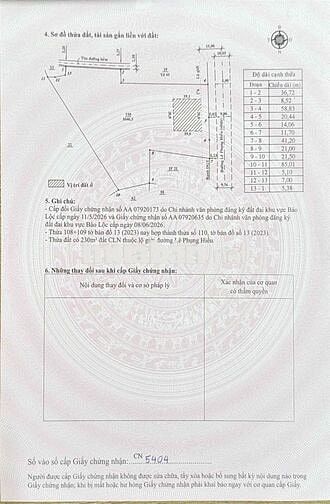 cần bán - 45m mặt tiền lê phụng hiểu, p3 bảo lộc