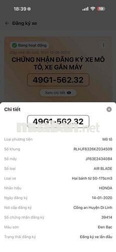 Honda Air Blade 2019 Đen Bạc 40.000km