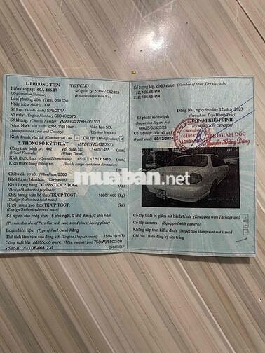 KIA SPECTRA Trắng Sàn Việt Nam