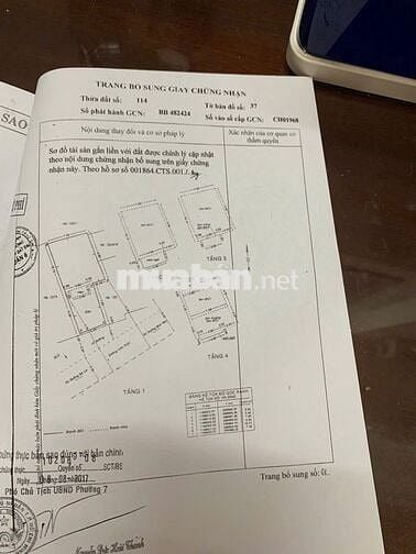 Bán nhà mặt tiền 137 đường Văn Thân, phường 8, quận 6, TPHCM chính chủ