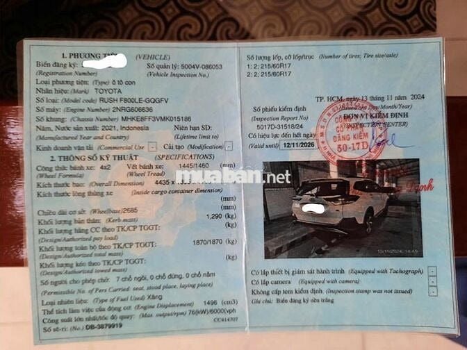 Toyota Rush 2021 Trắng 80.000 km