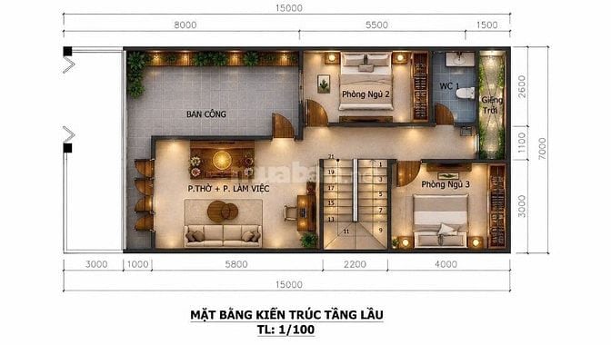 Biệt thự Mini 7x15, full thổ, đường nhà nước, gần ngã tư Tân Triều 