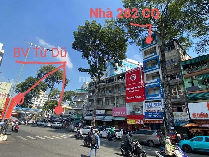 BÁN NHÀ MẶT TIỀN 282 CỐNG QUỲNH, P. BẾN THÀNH, KHU KINH DOANH