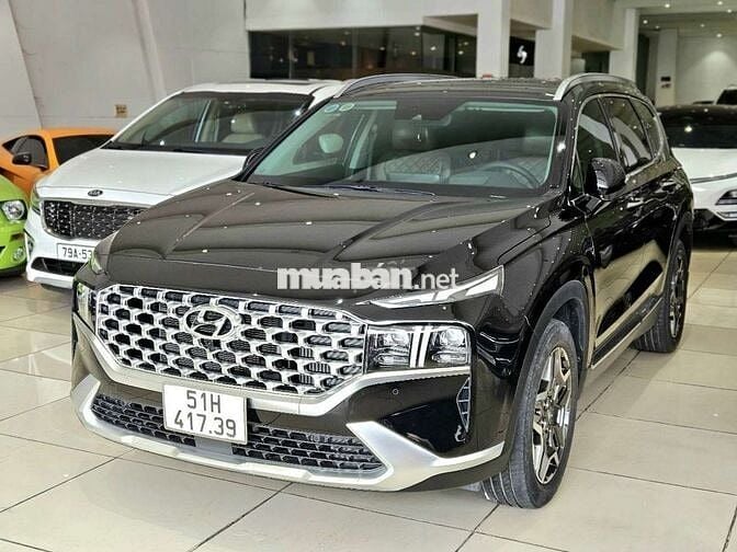 Hyundai Santafe Premium 2.2D AWD 2022 Đen 54.000km