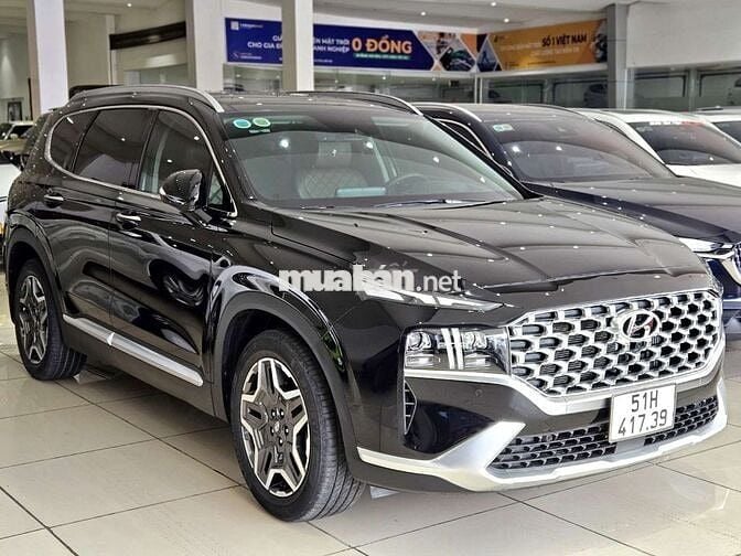 Hyundai Santafe Premium 2.2D AWD 2022 Đen 54.000km