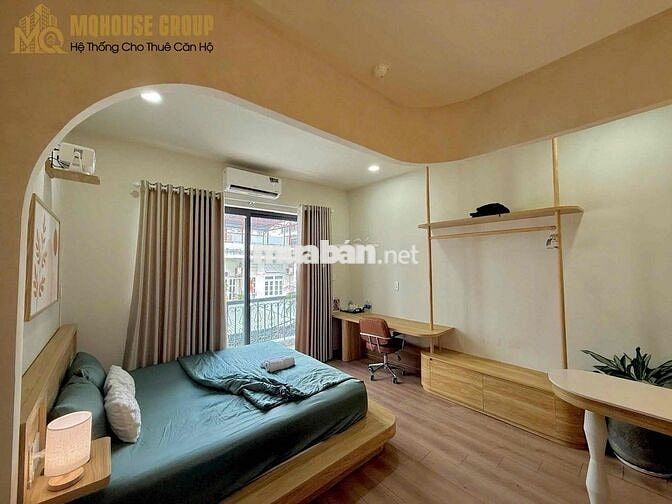 CHO THUÊ CĂN HỘ STUDIO BAN CÔNG TONE GỖ GẦN VÒNG XOAY ĐIỆN BIÊN PHỦ