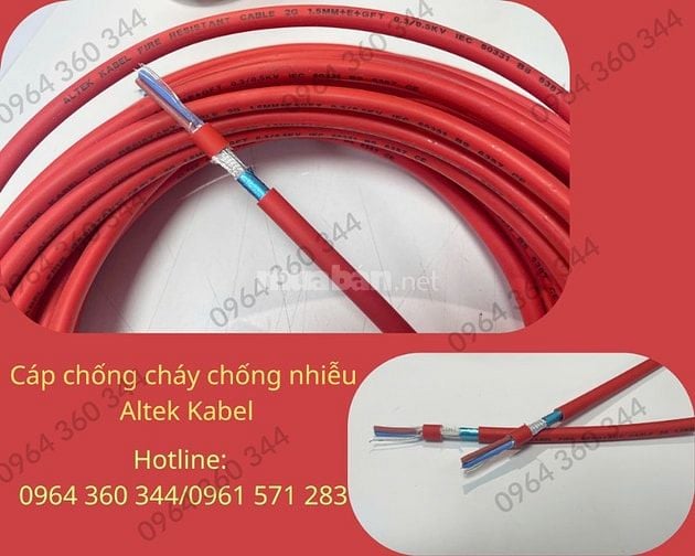 Dây tín hiệu chống cháy chống nhiễu LZSH 2x1.0mm tại Hà Nội