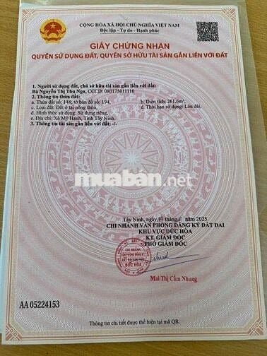 Lô Đất Xây Nhà Hoặc Phòng Trọ Cực Đẹp | Gần 823D – Khu Biệt Thự – Giá