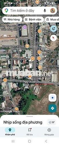 Cho thuê 4000m2 đất mặt tiền gần tt hội nghị triển lãm,chợ Bến Cát