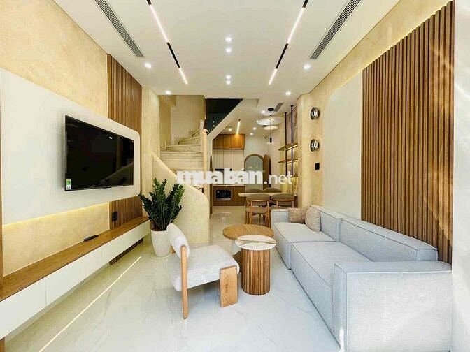 🏡 Nhà Mới Hẻm Ô Tô Phạm Văn Chiêu – 1 Trệt 2 Lầu Sân Thượng – Nội Thất