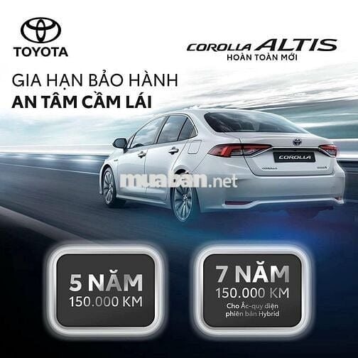 Toyota Corolla Altis Hybrid 2022 Trắng 45.000 km
