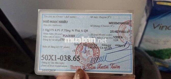 Piaggio Vespa 2019 Đen 10335 km