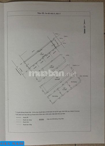 BÁN NHÀ MẶT TIỀN KINH DOANH : 274 KHÁNH HỘI - P. 5 - Q. 4 - TPHCM