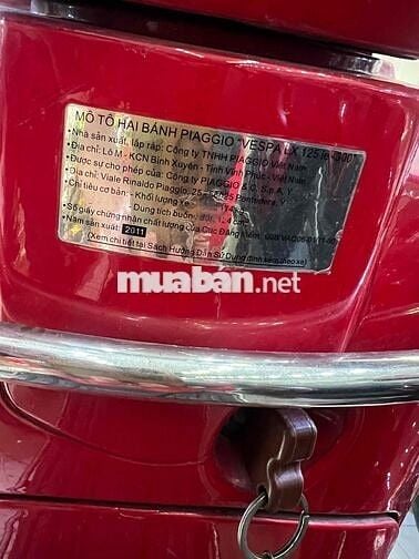 Piaggio Vespa LX 125 2011 màu Đỏ