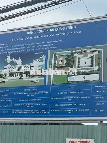 Cần bán nhà nát mặt tiền đường 12m Nguyễn Thị Tuôi Vĩnh Lộc A
