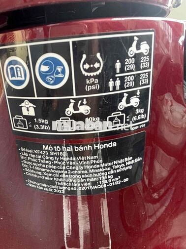 Honda SH160i ABS 2023 Đỏ 9062 km