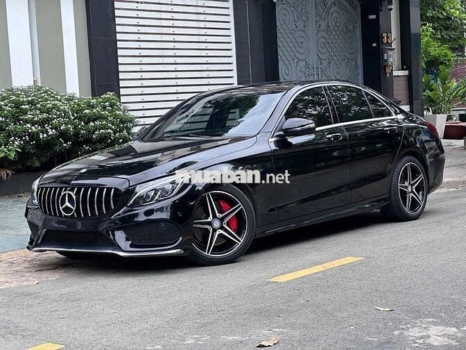 Mercedes-Benz C300 AMG 2016 Đen nội thất đỏ