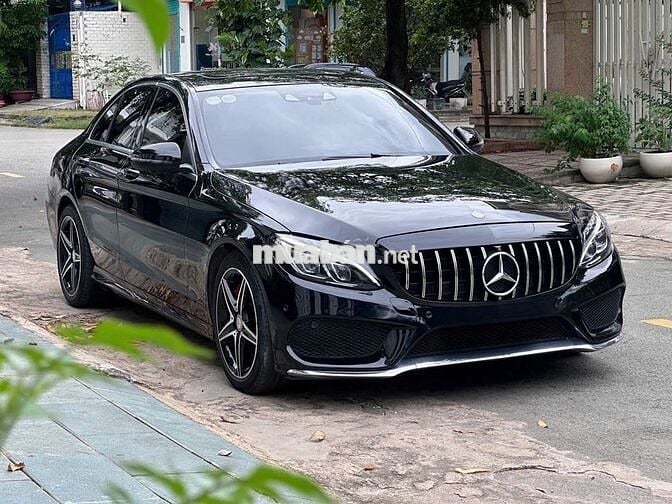Mercedes-Benz C300 AMG 2016 Đen nội thất đỏ